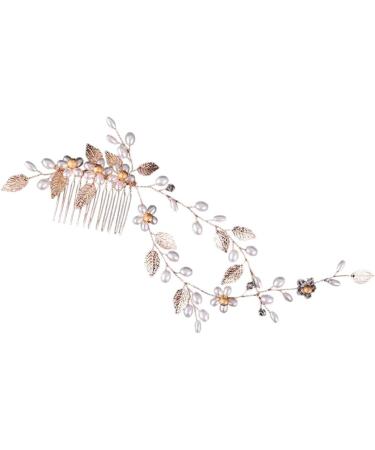 New 2025 Hair Combs Wedding Hair Clips Fashion Crystal Flower Headdress Hairpin For Diadem Pearls Headpiece Barrettes New For Jewelry Fashion Accessories Creative Gift - Buy Online on GoSupps.com