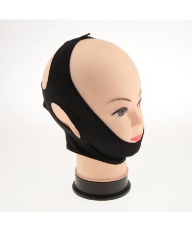 V Face Shaper Mask - Anti-Wrinkle Skin Tightening & Slimming Facial Band - Black Size M for International Shipping - Buy Online on GoSupps.com
