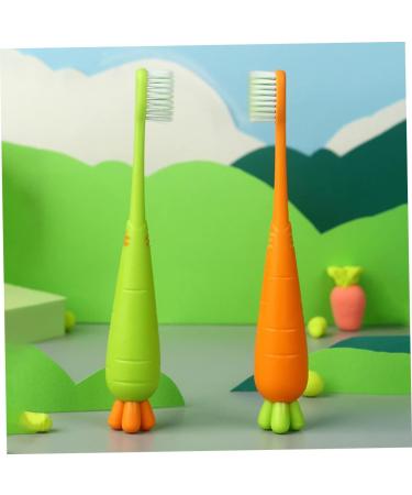Buy Minkissy Manual Toothbrush Set - 12 Pieces Carrot Travel Toothbrushes for Kids | Childrens Dental Care - Buy Online on GoSupps.com