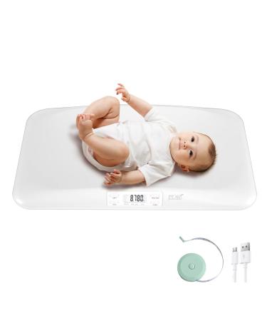 FITLAND Baby Scale, Pet Scale, 44lb Rechargeable Digital Infant Scale | Hold Function, Multi-Function Toddler Scale, Accurate Baby Weighing Scale, Newborn Pediatric Scale for Baby&Cat&Dog, kg/lb/oz White