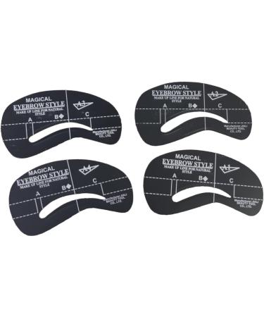 Beatifufu 24pcs 6 Sets Eyebrow Tool Template Card Cosmetic - Buy Online on GoSupps.com