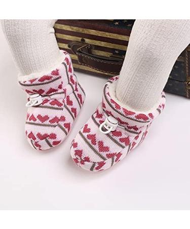 Spring Baby Winter Warm Fleece Booties | Non-Slip Soft Sole Shoes for Boys & Girls 12-18 Months | Cute Adjustable Crawling Prewalker Boots - Buy Online on GoSupps.com