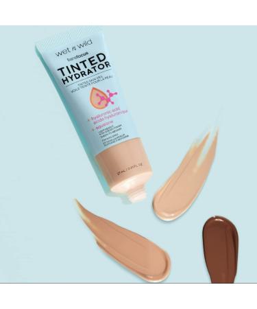 Wet n Wild Bare Focus Tinted Hydrator - Porcelain, Matte Finish, Oil-Free Makeup with Hyaluronic Acid for Moisturizing, Sheer to Medium Coverage - Buy Online on GoSupps.com