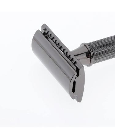 2 Set Classic Manual Double Edge Razor for Men - Black - Perfect for Daily Shaving - International Shipping Available - Buy Online on GoSupps.com