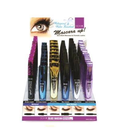 Nicka K New York Mascara Display Case Set 36 Pieces 5.59 Pounds