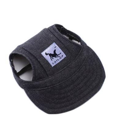 Baseball cap for pets dogs Basecap Outdoor Sport Sun protection Sunbonnet Summer Reise Hut Baseballkapp Sonnenh cass Hundege with ear holes and adjustable chin straps black #2 XL XL black #2