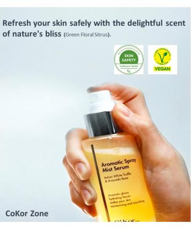 Aromatic Italian White Truffle Spray Serum - 3.38 Fl Oz Vegan Hypoallergenic Facial Mist | K-Beauty Glass Skin Care - Buy Online on GoSupps.com