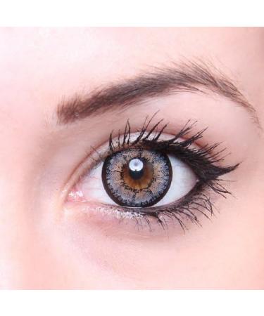 Shop Matlens Geolica Gray Circle Contact Lenses | Big Eyes WPM-505 | Includes Case & 50ml Care Solution - No Prescription Needed - Buy Online on GoSupps.com