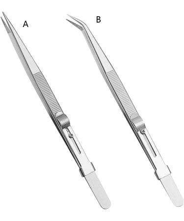 Byutfa Stainless Steel Jewelry Tweezers - Straight & Curved Lace Multi-Purpose Tool for Gems & Diamonds - Buy Online on GoSupps.com
