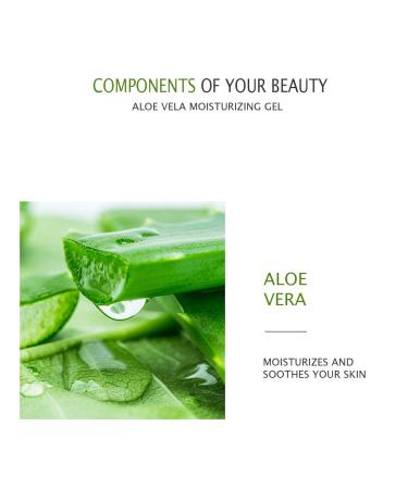 Aloe Vera 92% Moisturizing Gel - Natural Extract for Nourishing & Softening Skin | Acne Removal | 300g - Buy Online on GoSupps.com