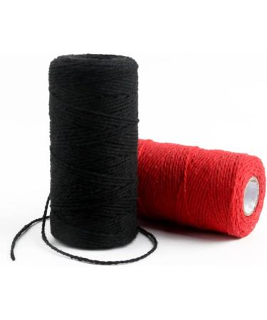 1.5mm Black Macrame Cord - 109 Yards Knitting Rope for DIY Crafts & Wedding Decor - Buy Online on GoSupps.com