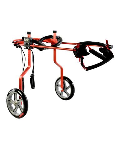 Adjustable Dog Wheelchair Two Wheels Pet Rehabilitation Cart for Handicapped Hind Legs Animal Exercise Wheels for Disabled Cat/Dog/Pet Easy Assemble XXX - Small