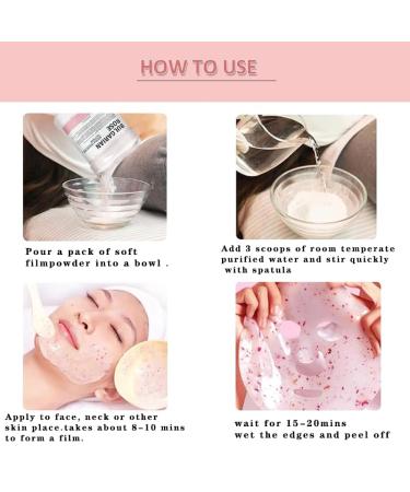 Professional Hydrating Jelly Mask Powder | Hyaluronic Acid Peel Off Face Mask with Silicone Brush | 23 Fl Oz Collagen for Spa Quality Skincare - Buy Online on GoSupps.com
