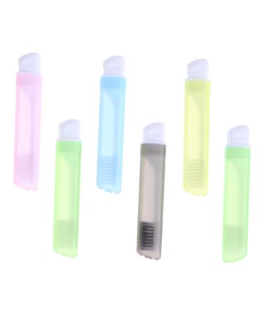 Gleavi 6th foldable portable toothbrush ultra -like toothbrush toothbrush holder for outside camping toothbrush gum care toothbrush camping toothbrush oral care manual travel pp