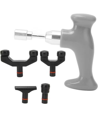 Verdant Touch Hand Massager - T-Shape Deep Tissue Massage Gun for Pain Relief & Physiotherapy | Gray Muscle Massage Tool for Legs & Arms - Buy Online on GoSupps.com