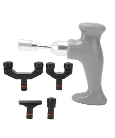 Deep tissue massage device muscle massage pistol for pain relief for legs thighs feet arms calves back neck (t -shape) - 4.92 x 4.72 0.98 inches (gray)