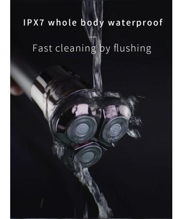 Men's Electric Razor - Waterproof Wet & Dry Rechargeable Cordless with Magnetic Heads 3D Rotary Shaver for Face Neck & Jaw Contours (Green - Buy Online on GoSupps.com