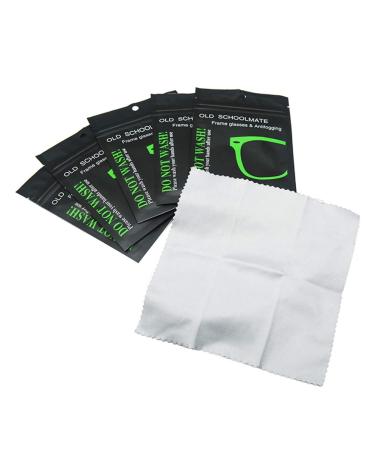 Eeneme 5 x anti-fog lens towels reusable microfiber wild leather anti-fitting cloths pre-moistened cleaning towels for glasses binoculars facial protection signs skim masks