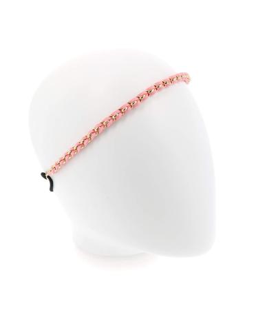 Buy White & Pink 2-Piece Ladies Hair Bands | Golden South Braided Velvet Headbands | Vintage Wedding & Boho Style Headwear - Buy Online on GoSupps.com