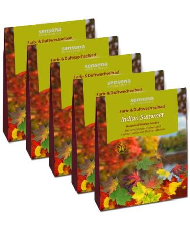 Natural cosmetics colour & fragrance changing bath value pack "Indian Summer" 5x 100 g