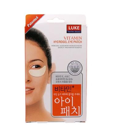 Luke Eye Patches Dark Circle Pads Vitamin Hydrogel Sheets 15 Pairs (30 Sheets)