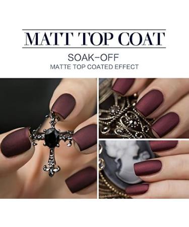 Vishine Matte Top Coat Soak Off UV LED Gel Polish Nail Art Matting Sealer 10ml - Buy Online on GoSupps.com