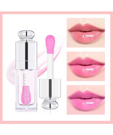 Unyoke Hydrating Lip Glow Oil | Tinted Lip Care Oil for Dry Lips | Non-Sticky Plumping Formula with Big Brush Head - Buy Online on GoSupps.com