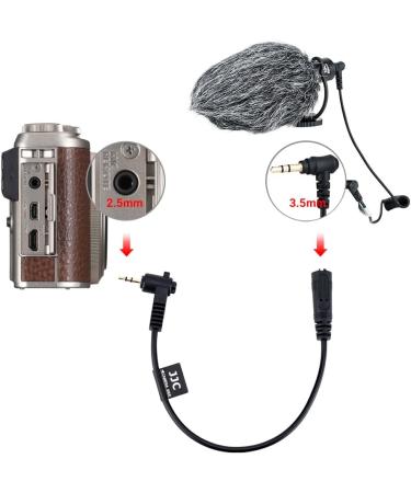 JJC 3.5mm to 2.5mm Microphone Audio Cable Adapter for Fuji Fujifilm Cameras - Buy Online on GoSupps.com