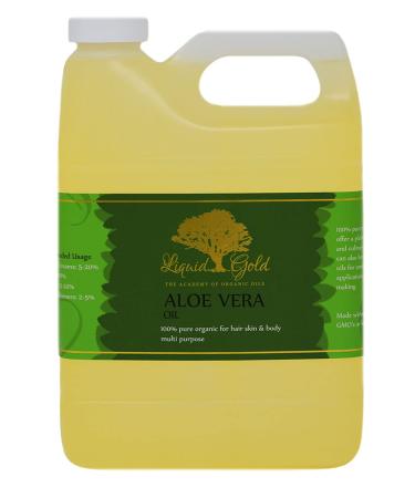 Liquid Gold Inc - 32 oz - Premium Aloe Vera Oil - 100% Pure Natural Organic Skin Hair Body Care