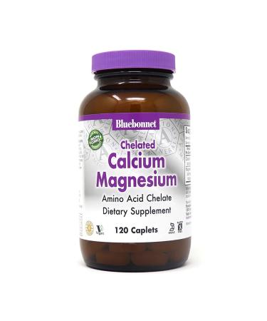 Bluebonnet Nutrition Calcium Magnesium Chelated 120 Caplets