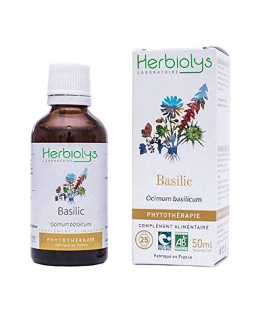 Phytotherapy Organic Basil Extract | Bottle of 50 ml | Herbiolys
