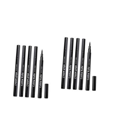 Beavorty 10 pcs Tool for Women Gel Cosmetics Smudge-proof Eyeliner Pen Dry Eye Black Fast Waterproof Liquid 1 count (Pack of 1) As Shownx2pcs