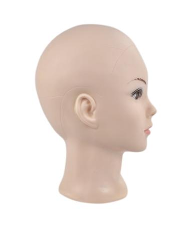 ERSIMAN Bald Training Head for Wigs | Cosmetic Manikin Doll Head with Free Clamp C02 - Ideal for Styling and Display - Buy Online on GoSupps.com