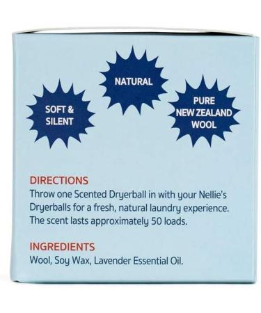 Nellie's Lavender Scented Dryerball â€“ Eco-Friendly Fabric Softener Alternative - Buy Online on GoSupps.com