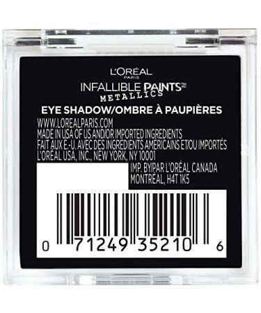 L'Oreal Paris Infallible Paints Metallics Eyeshadow Caged 0.09 Ounce - Long-Lasting Shimmer Eye Makeup - Buy Online on GoSupps.com