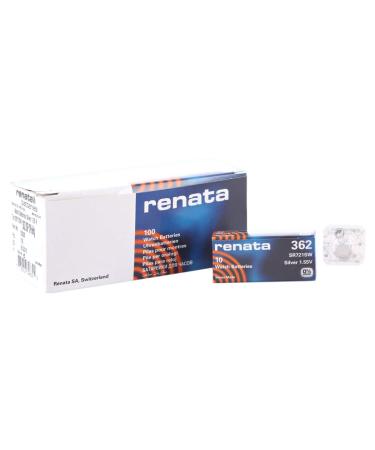 Strip of 10 Genuine Fresh Renata 362 SR721SW Swiss Made Silver 1.55v Batteries