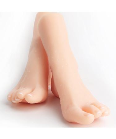 Soft Silicone Lifesize Female Mannequin Leg Foot Display - Pink 37 - Buy Online on GoSupps.com