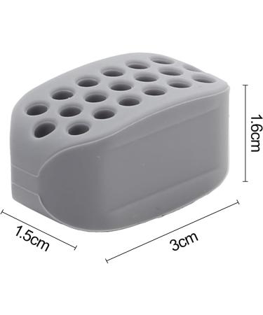 Hislaves Face Fitness Tool - Portable Jaw Trainer (4 Pcs Silicone) for Men & Women - Muscle Form Bone Strength Jaw Former in Gray - Buy Online on GoSupps.com