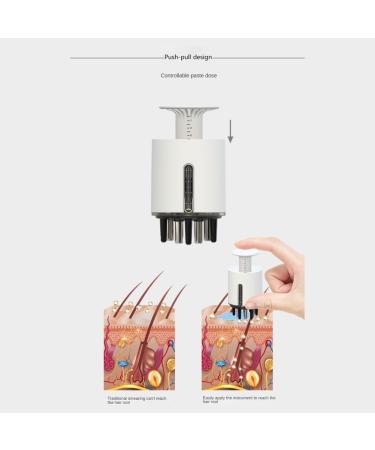 Amiuhoun 2-in-1 Electrical Scalp Massage Device | Adjustable Hair Treatment & Medicine Applicator for Solid Liquid & Gel - Buy Online on GoSupps.com