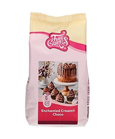 FunCakes Mix for Enchanted Cream Choco: Easy to Use Very Light and Fluffy Chocolate Cream Perfect for Filling and Covering Cakes or as a Topping on Cupcakes. 450 g.