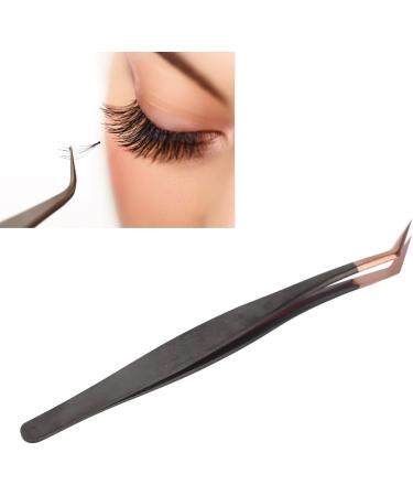 Premium Rose Gold Eyelash Extension Tweezers - Stainless Steel Volume & Individual Precision Tools for Makeup - Buy Online on GoSupps.com