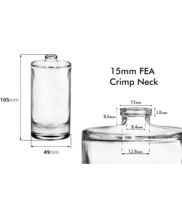 100ml Round Glass Perfume Bottle - Professional Perfumers Choice French Origin - Buy Online on GoSupps.com