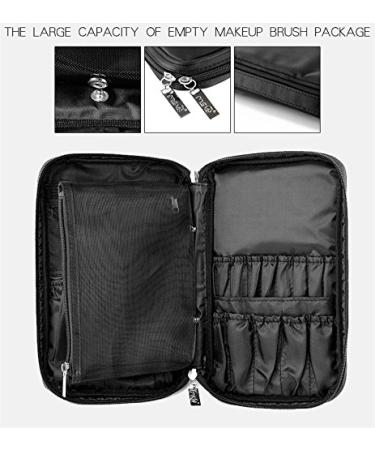 Makeup Brush Pocket & Waterproof Cosmetic Bag - Portable Beauty Travel Storage with Hand Loop - Black - Buy Online on GoSupps.com