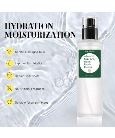 Advanced Snail Mucin 97% Power Repairing Essence - Hydrating Snail Serum for Dull & Damaged Skin - Korean Skincare 100ML - Buy Online on GoSupps.com