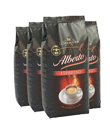 J.J. DARBOVEN SEIT 1866 Darboven Alberto Espresso Beans 1kg (Pack of 4)
