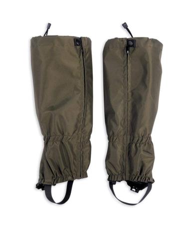 Tatonka Gaiter 420 HD - waterproof long gaiters with shoe straps and zipper - protect shoes and pants legs while hiking and trekken olive large single