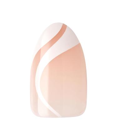 KISS imPRESS No Glue Mani Press On Nails - On My Mind White Almond Shape Medium Size Includes 30 Nails & Accessories - Shop Now Internationally - Buy Online on GoSupps.com