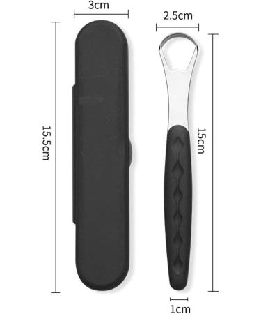 Weddhuis Tongue Cleaner - 2-Pack Tongue Brush & Scraper for Bad Breath | Travel-Friendly for Adults & Kids | Black & Blue - Buy Online on GoSupps.com
