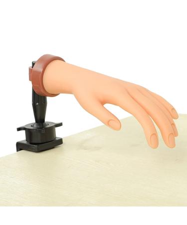 Nude Practice Hand for Acrylic Kit - Nail Mannequin Hand with Clamp Holder for Beginners - Buy Online on GoSupps.com