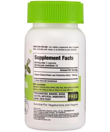 Organic Stone Breaker Chanca Piedra 400mg Capsules | Kidney Cleanse & Gallbladder Support | Detox Urinary Tract - Buy Online on GoSupps.com